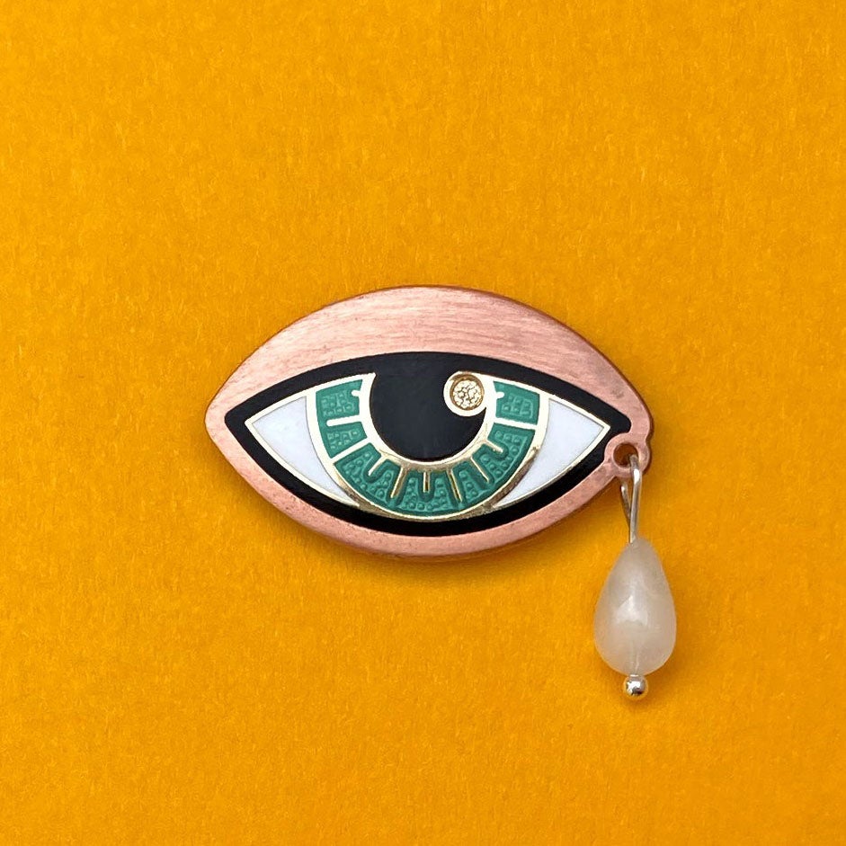 Ersa Brooch Eye Pin - Amar&Riley | Bear and Bird Boutique + Gallery