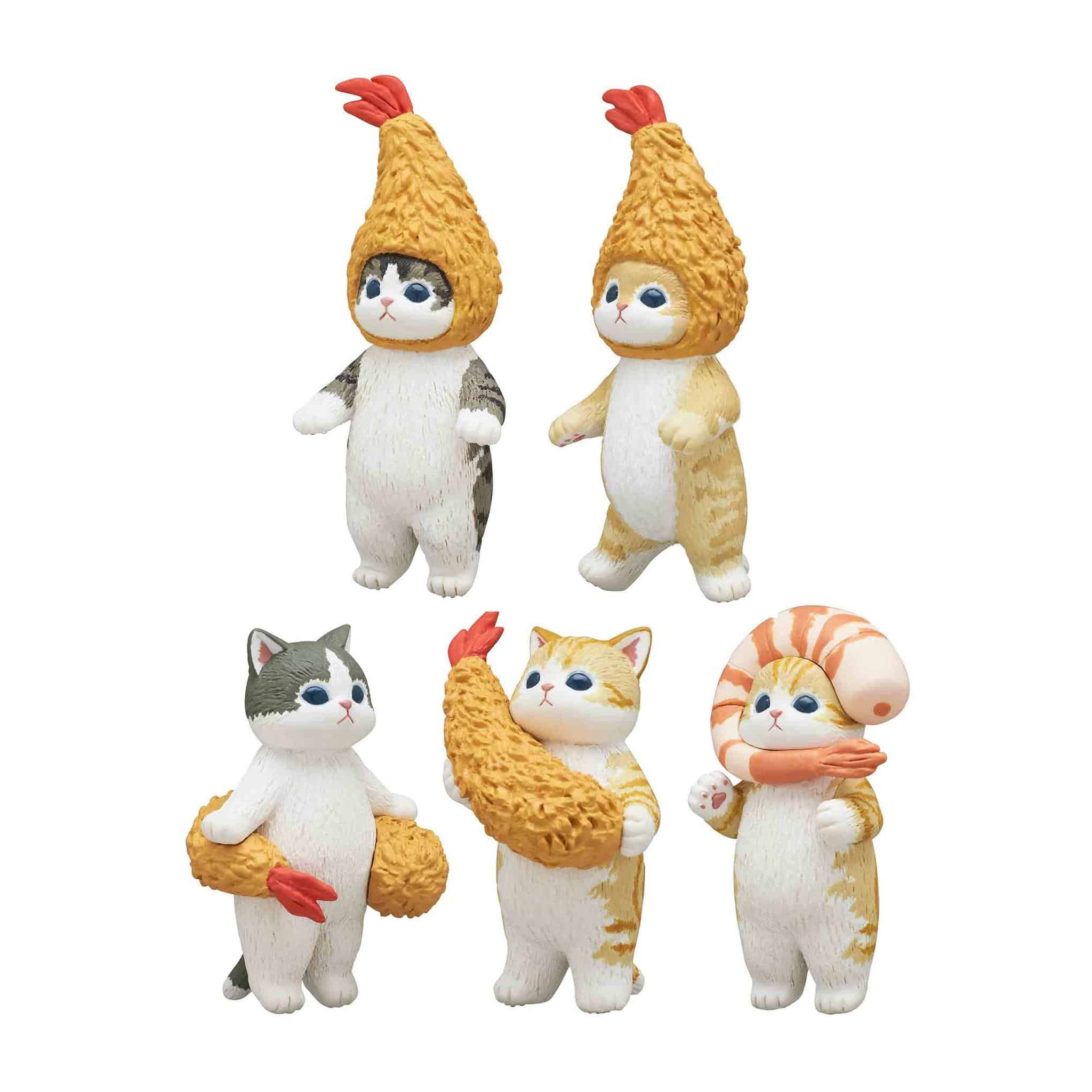 Mofusand Fried Shrimp Cat Blind Box Figure | Bear and Bird