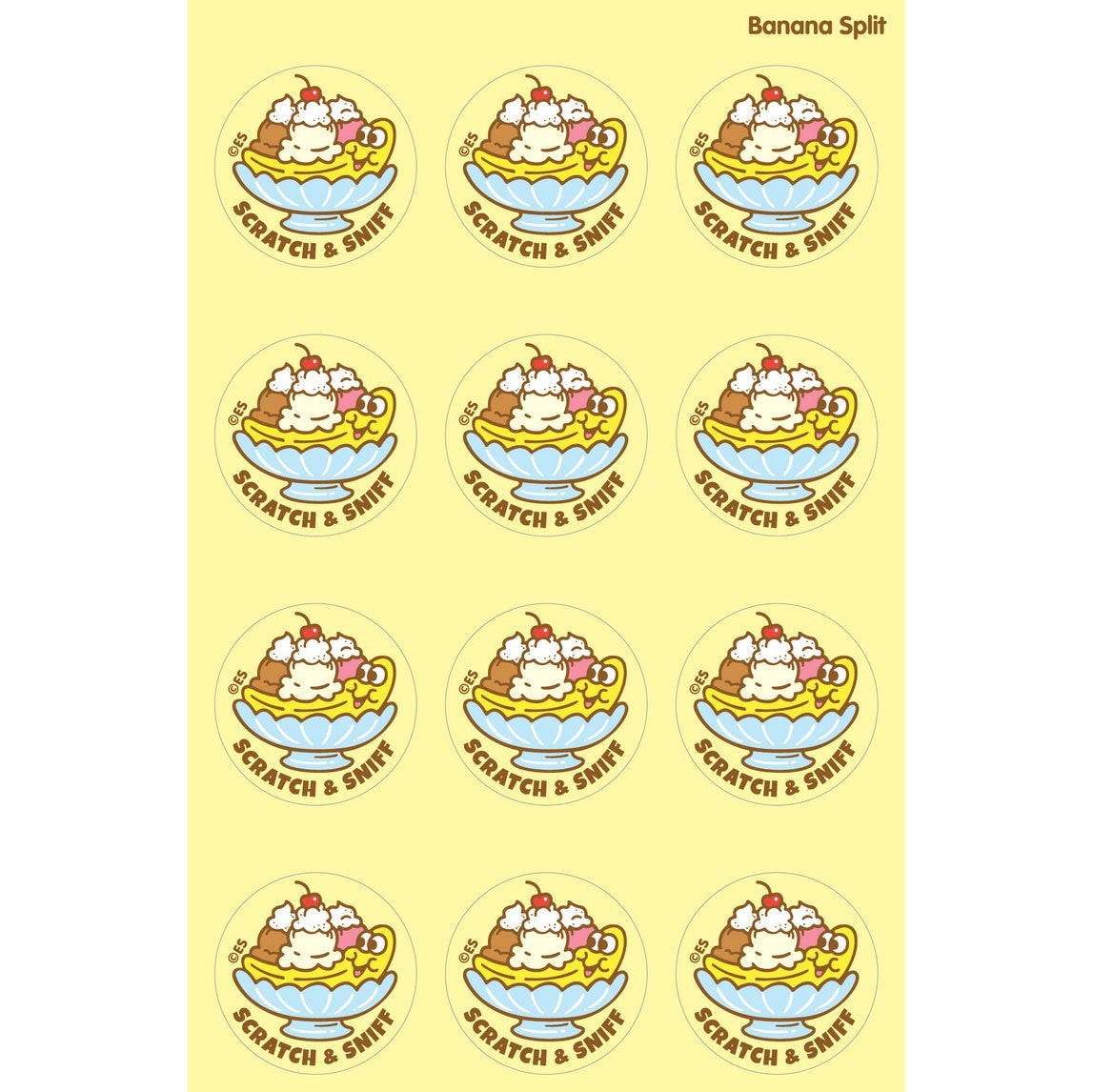 Banana Split EverythingSmells Scratch & Sniff Stickers | Bear and Bird ...