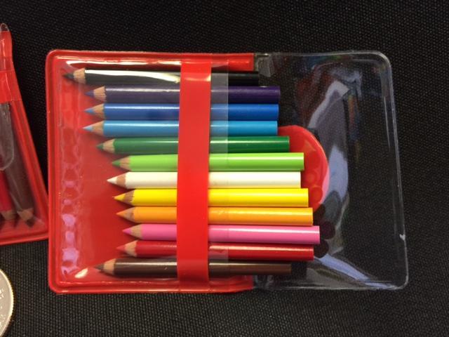 Teeny Tiny Mini Colored Pencil Set in Vinyl Pouch Japan | Bear and