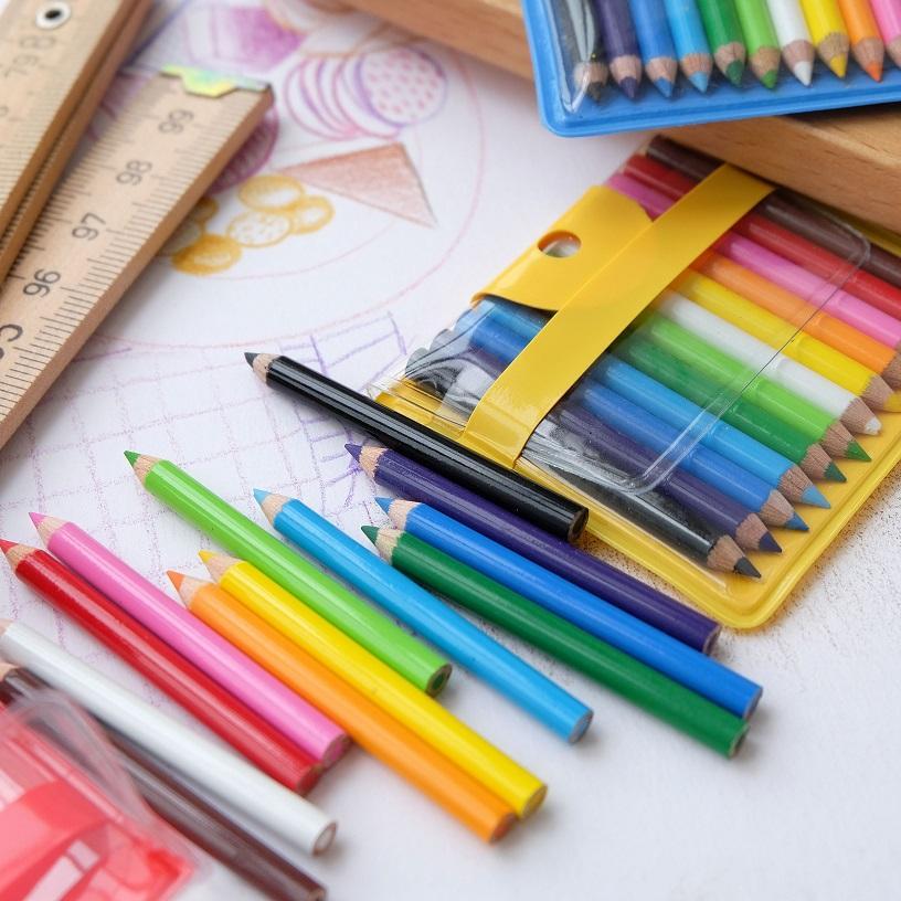 Teeny Tiny Mini Colored Pencil Set in Vinyl Pouch Japan | Bear and