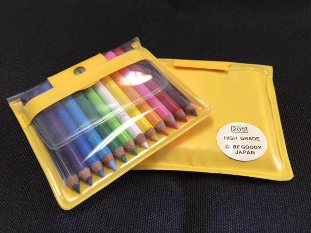 Teeny Tiny Mini Colored Pencil Set in Vinyl Pouch Japan | Bear and