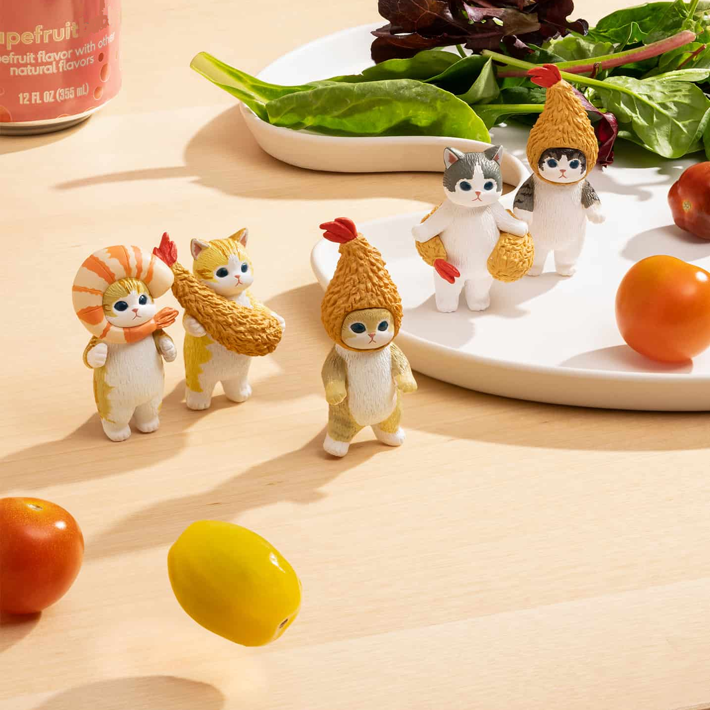 MOFU　キャビネット Mofusand Fried Shrimp Cat Blind Box Figure | Bear and Bird