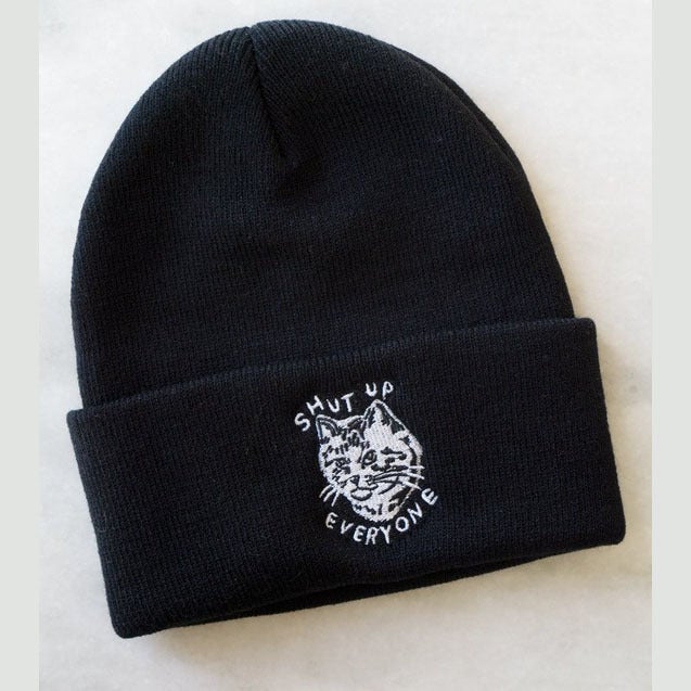 everyone acrylic beanie (BLACK)
