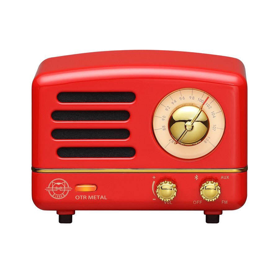 Muzen OTR METAL Red Bluetooth Speaker & FM Radio