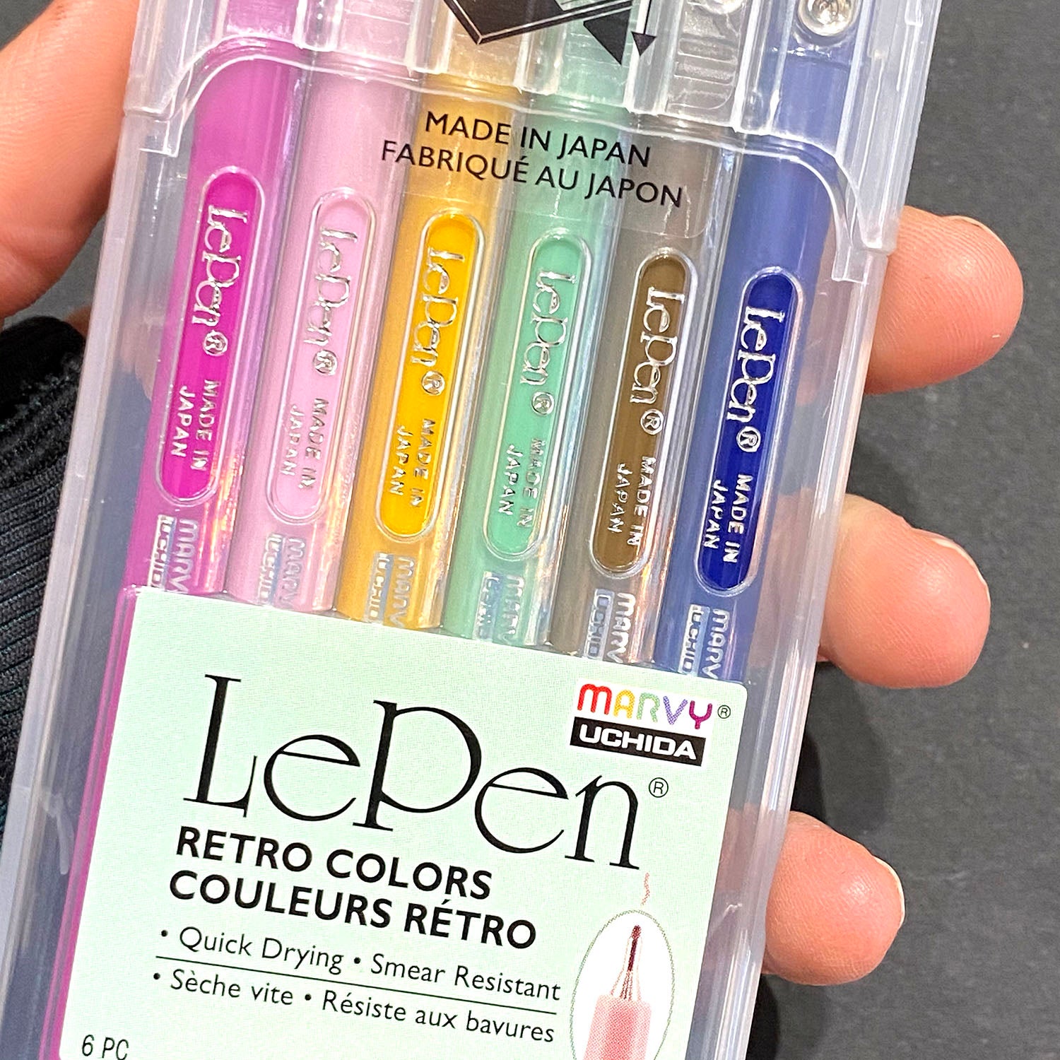 Marvy Le Pen Set of 6- Retro Colors (4300-6R)