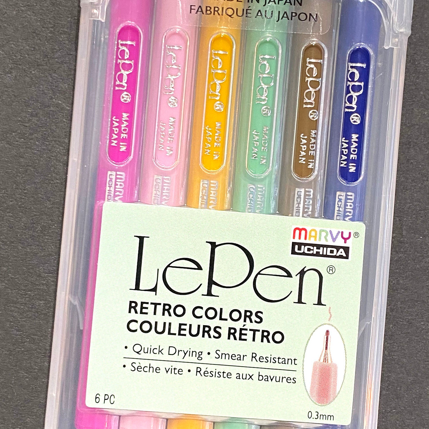 Le Pen Retro Set 6/Pkg