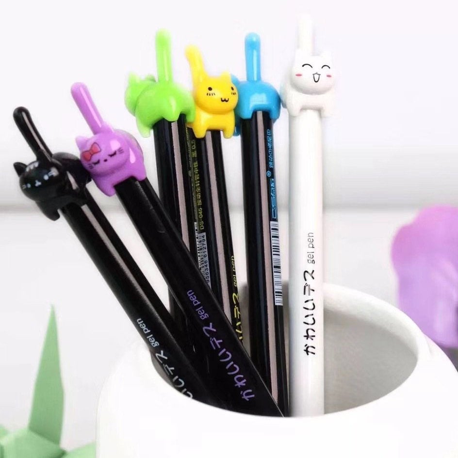 Cat Tail Gel Click Pen