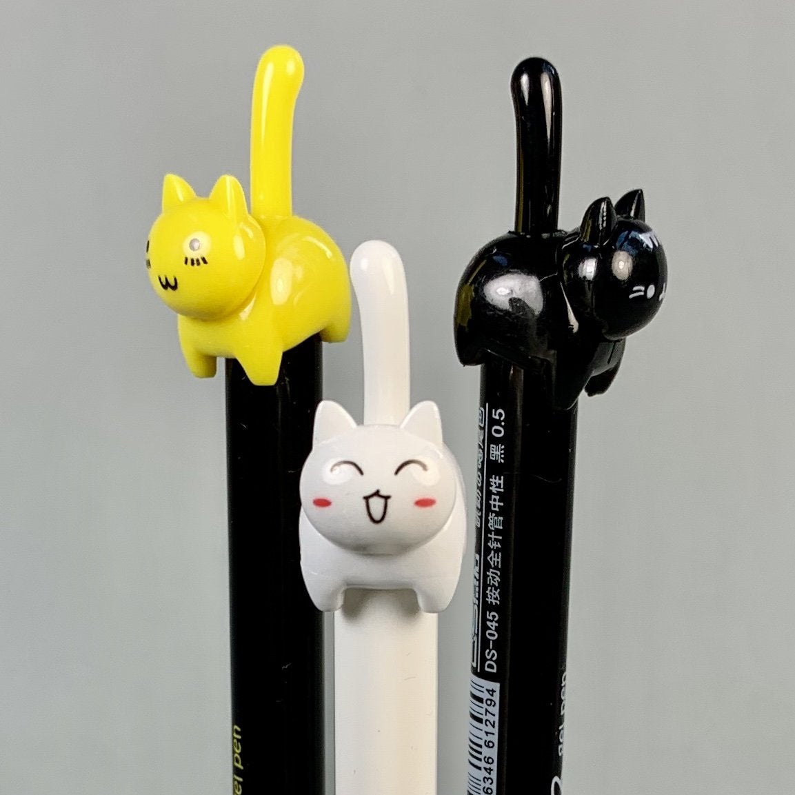 Creative Cartoon Cute Wagging Tail Meow Cat Gel Pen Black - Temu