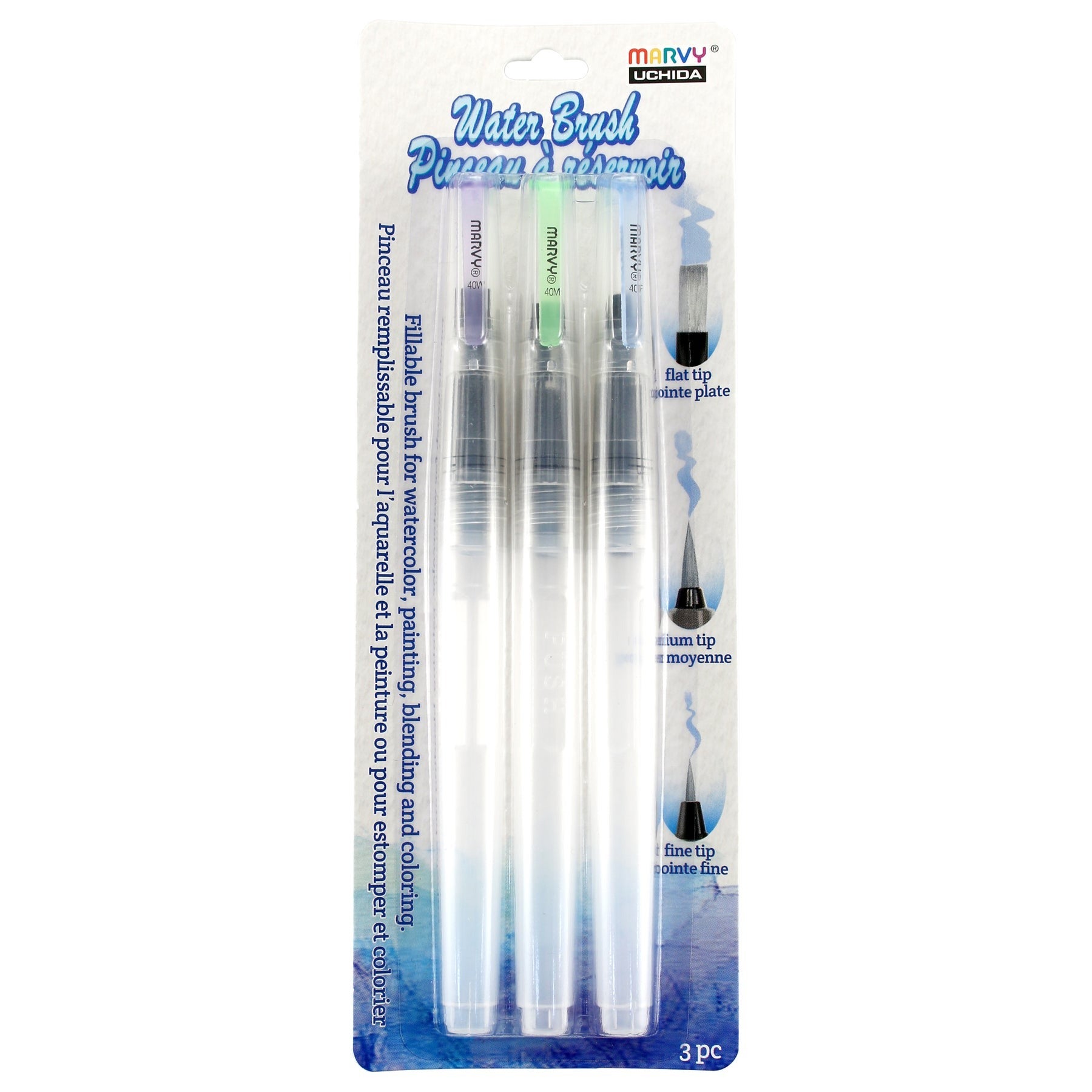 Uchida Water Brush Set 3/Pkg